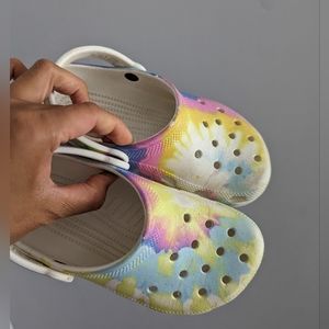 Tie Dye Crocs J1